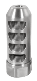 American Precision Arms Gen 2 Fat Bastard Self Timing 30 Caliber Muzzle Brake features 5/8X24 threading and stainless steel construction